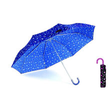 Parapluie léger manuel en aluminium de 3 plis de Pompon (YS-3FM21083946R)